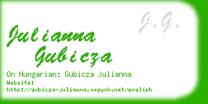 julianna gubicza business card